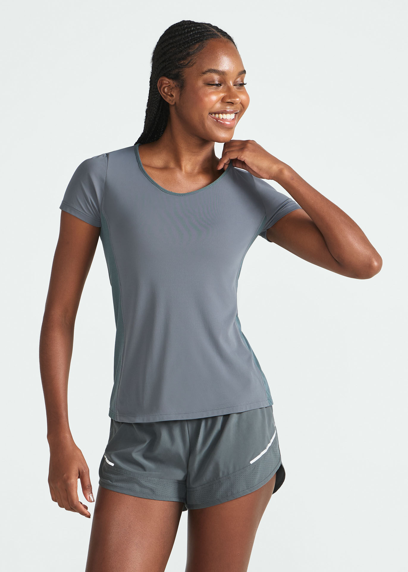 Camiseta Feminina Manga Curta Transpasse